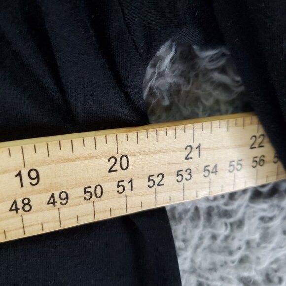 Eileen Fisher Dress Womens Large Black Long Sleeve Relaxed Fit Viscose Stretchy - Picture 6 of 9